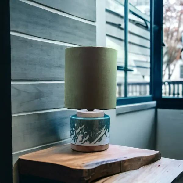 Calligraphy Lamp with fabric shade