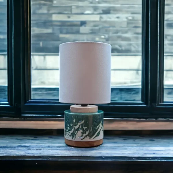 Calligraphy Lamp with fabric shade