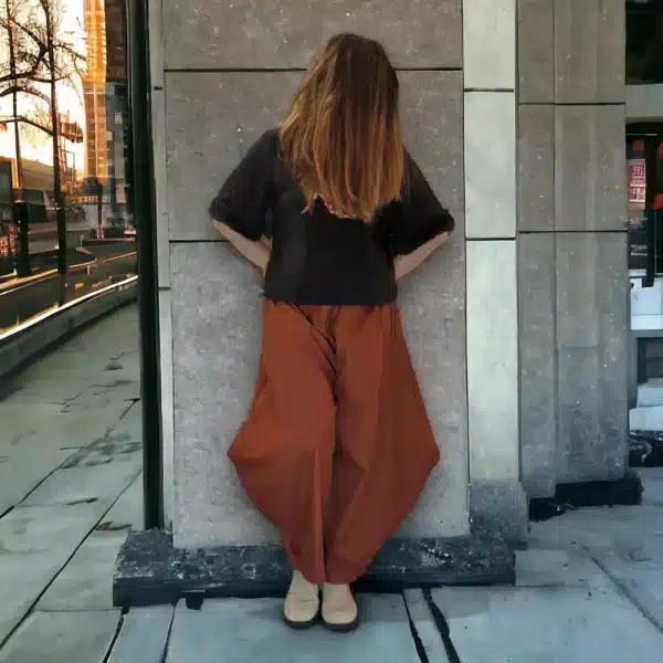 Linen brown pants