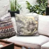 handmade Qajar cushion cover