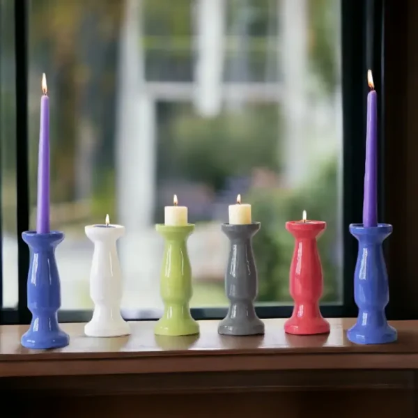 Handmade ceramic candlestick