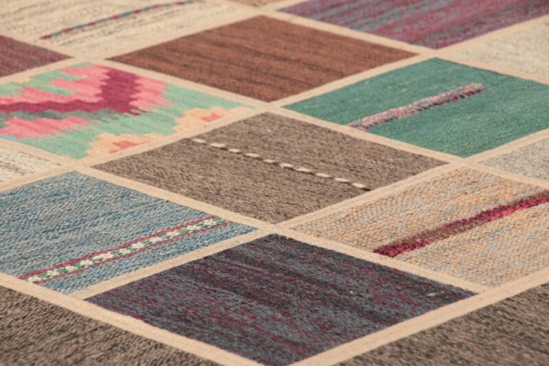 Handwoven Persian Kilim patchwork