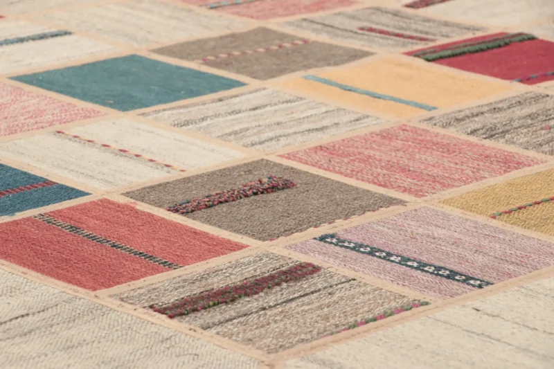 Handwoven Persian Kilim patchwork