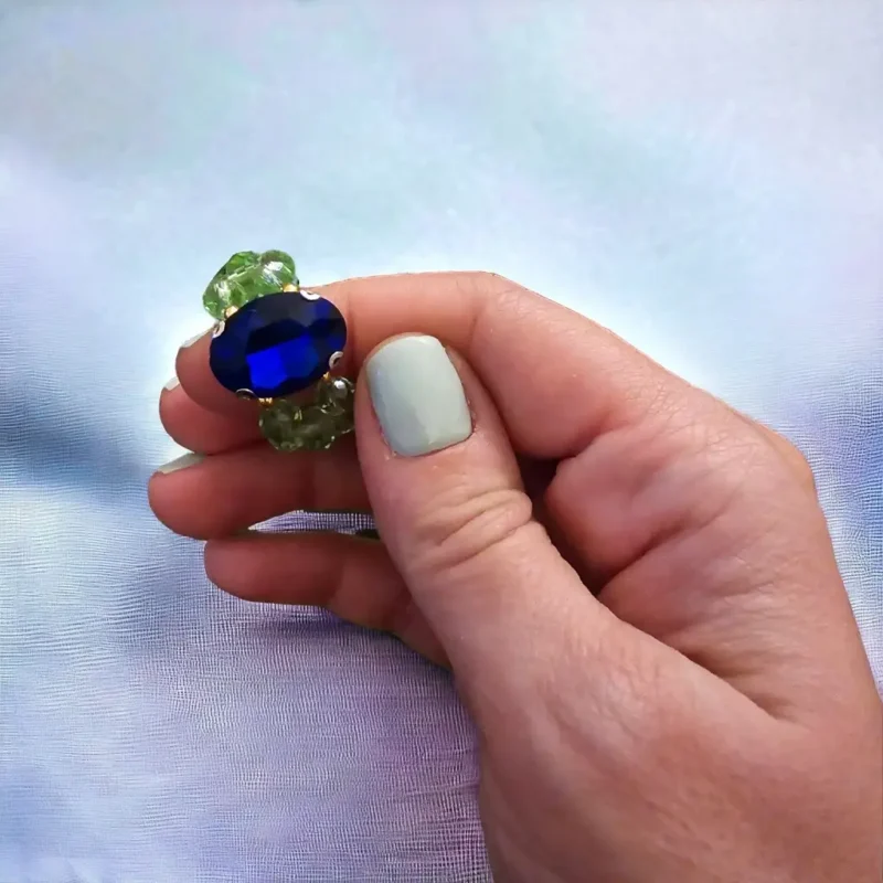 Ring with Colourful Beads