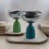 copper and glass bowl