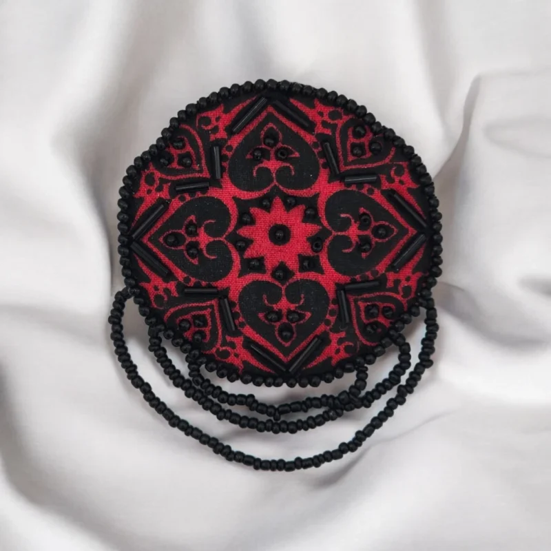 Crimson Eclipse Brooch