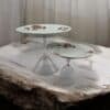 Rose Floral Porcelain Stemmed Plate