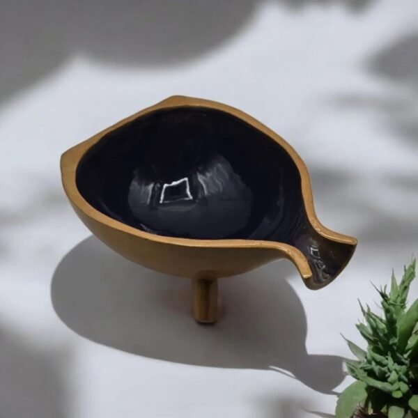 Large Black Handcrafted Ceramic Bowl