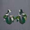 patterned polymer clay earrings