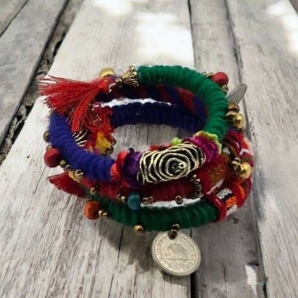 Handmade Three Row Bracelet